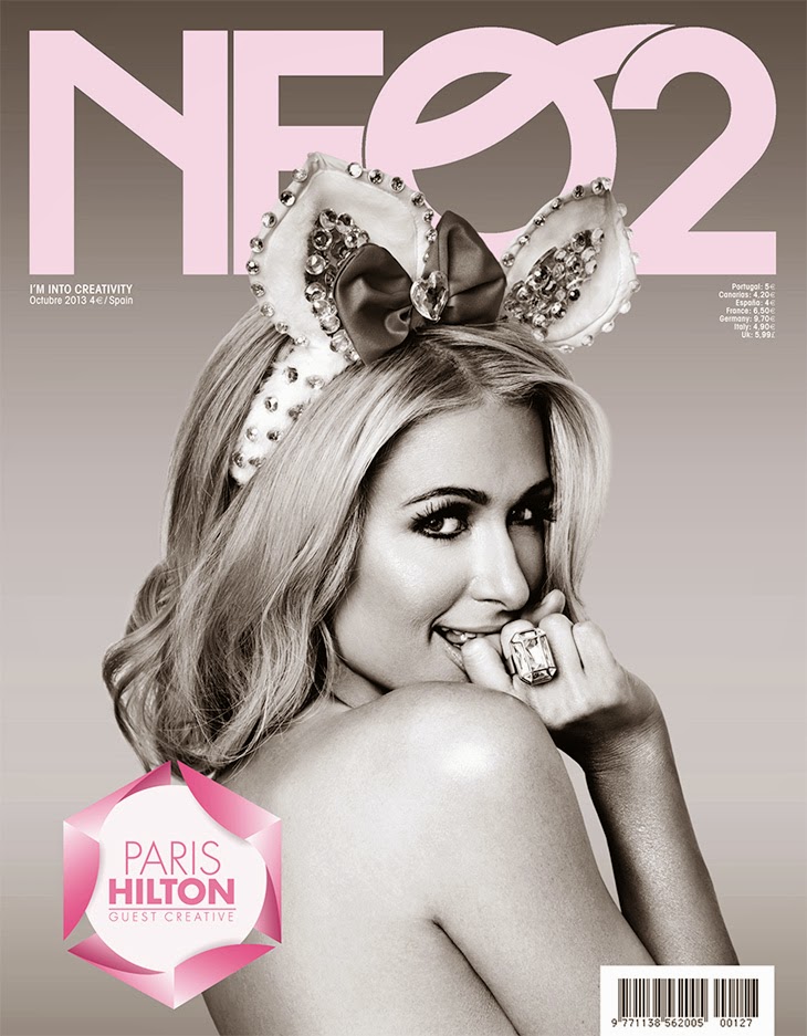 صور باريس هيلتون على غلاف مجلة Neo2 اكتوبر 2013