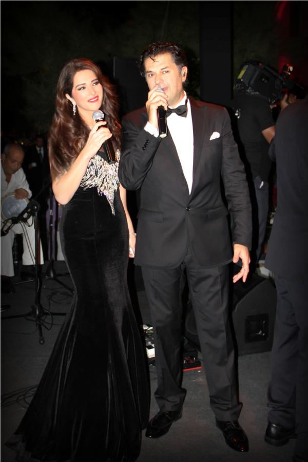 صور راغب علامة في حفل زفاف اردني مع زين عوض