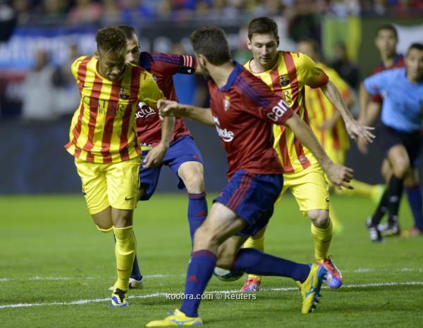 ملخص - نتيجة مباراة برشلونة وأوساسونا اليوم السبت 19-10-2013