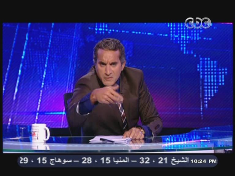 صور باسم يوسف في الحلقة الاولي من برنامج البرنامج الموسم الثالث