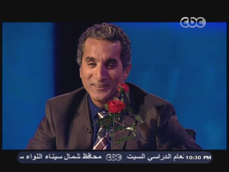 صور باسم يوسف في الحلقة الاولي من برنامج البرنامج الموسم الثالث