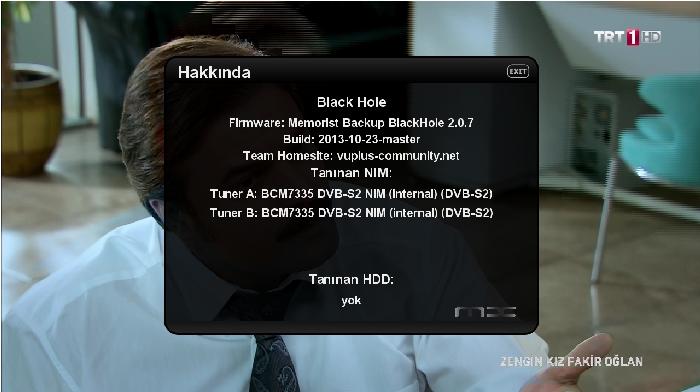 BLack Hole 2.0.7 Vu+DuO Backup Memorist 27.10.2013
