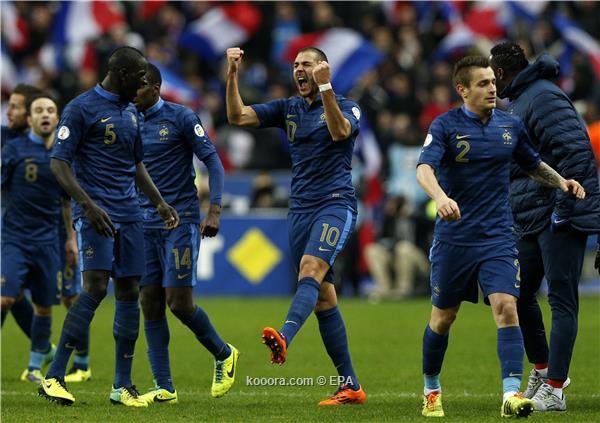 نتيجة مباراة فرنسا واوكرانيا اليوم الثلاثاء 19-11-2013