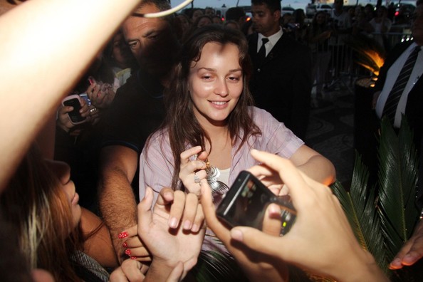 Leighton Meester Greets Fans in Brazil
