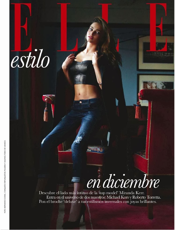 صور ميرندا كير على غلاف مجلة elle الاسبانية 2013