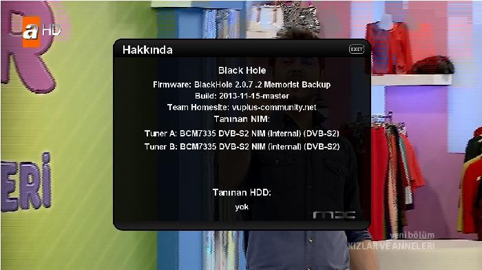 BLack Hole 2.0.7.2 For Vu+ Duo Backup Memorist 26.11.2013