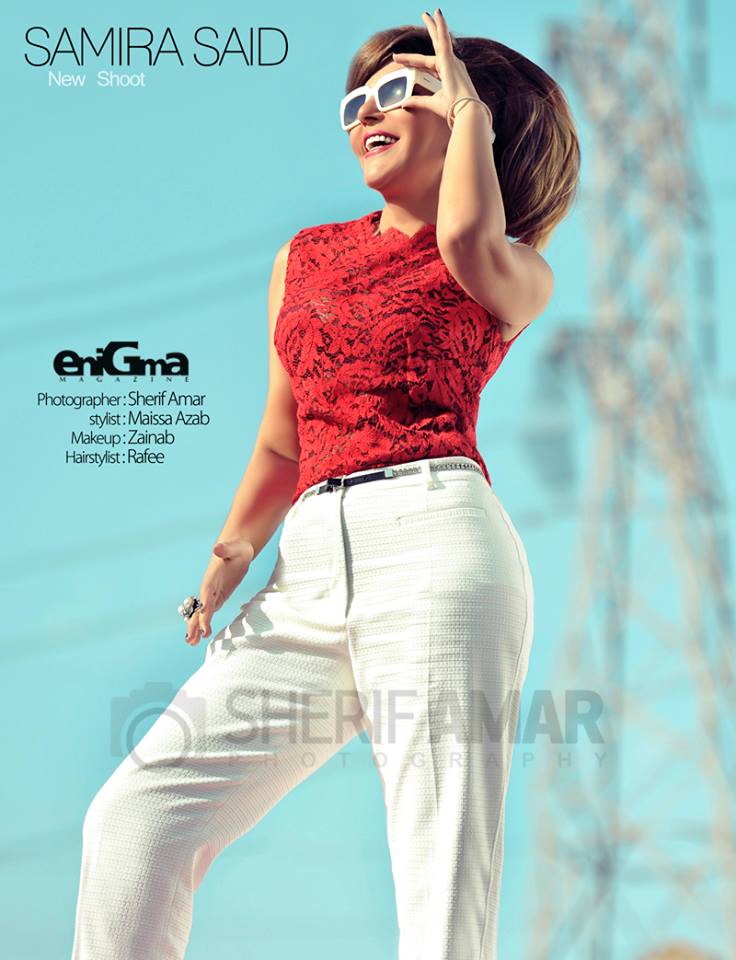 صور سميرة سعيد على غلاف مجلة 2014 eniGma , احدث صور سمير سعيدة 2014