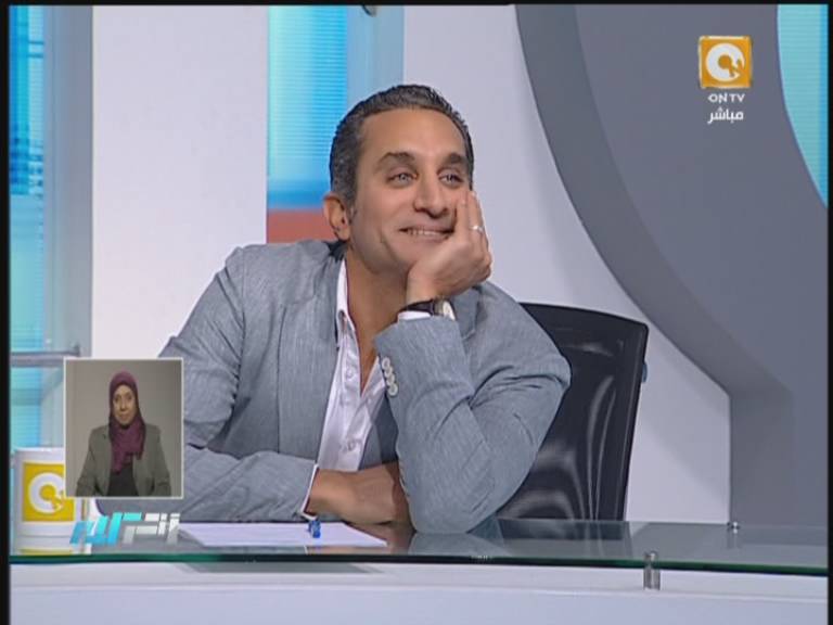 شاهد صور باسم يوسف في برنامج اخر الكلام مع يسرى فودة اليوم الثلاثاء 4/12/2013