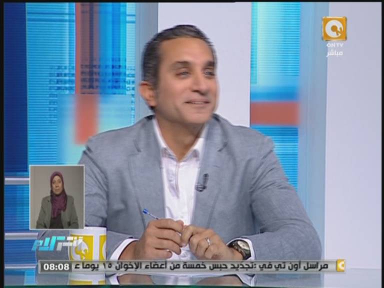 شاهد صور باسم يوسف في برنامج اخر الكلام مع يسرى فودة اليوم الثلاثاء 4/12/2013