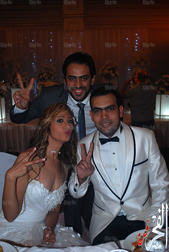 صور حفل زفاف خالد عليش 2014 , صور ميما شامي زوجة المذيع خالد عليش 2013