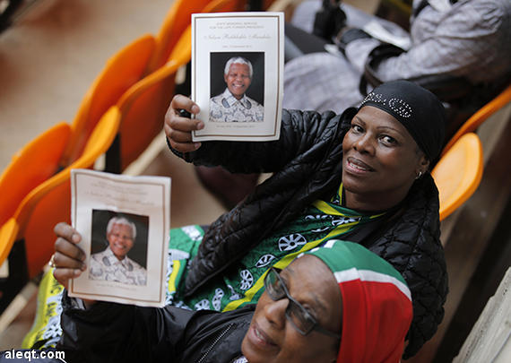 صور حفل تأبين نلسون مانديلا اليوم الثلاثاء 10/12/2013 في سويتو , صور جنازة نلسون مانديلا 2013