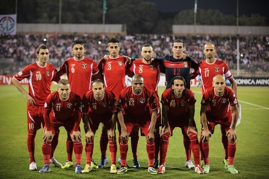 نشامى المنتخب الاردني الى المركز 65 حسب تصنيف الفيفا 2014