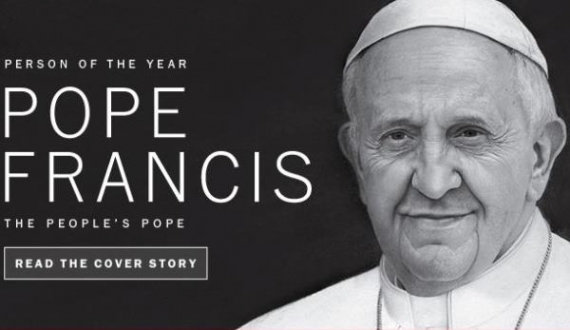 مجلة التايم الامريكية تختار البابا فرانسيس شخصية سنة 2013