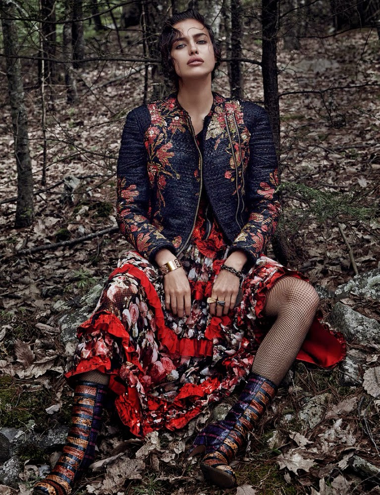 صور ايرينا شايك على مجلة Vogue 2013