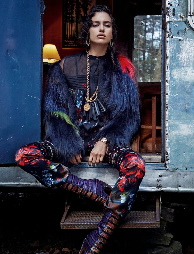 صور ايرينا شايك على مجلة Vogue 2013