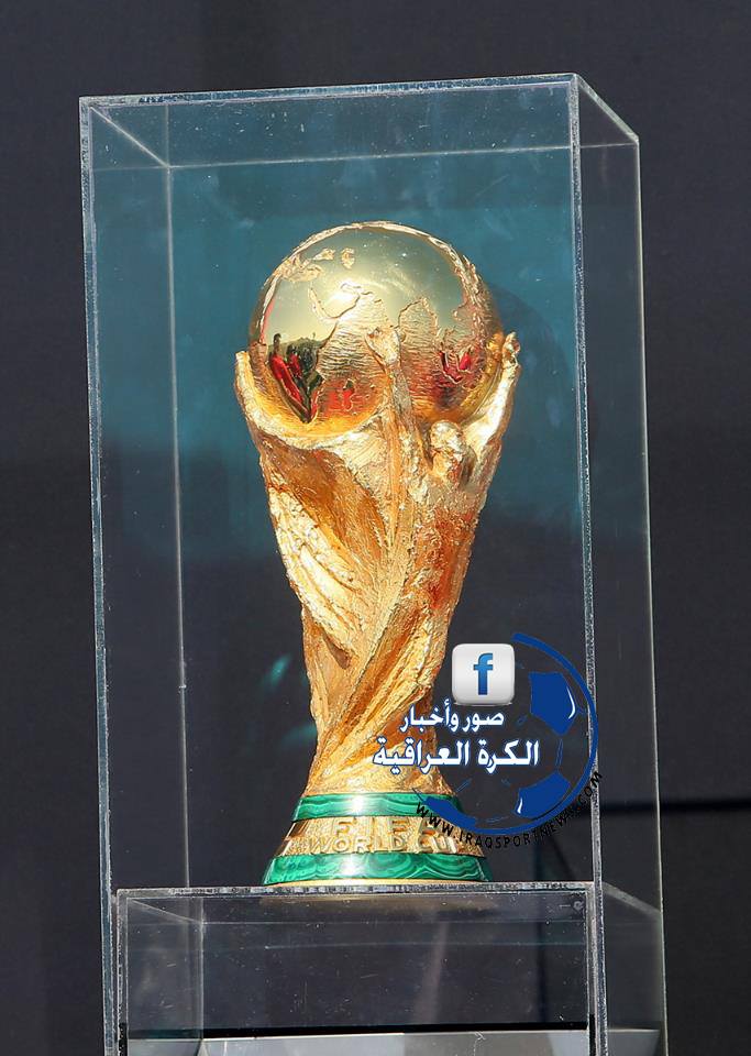 صور وصول كأس العالم الى دولة قطر اليوم الخميس 12/12/2013