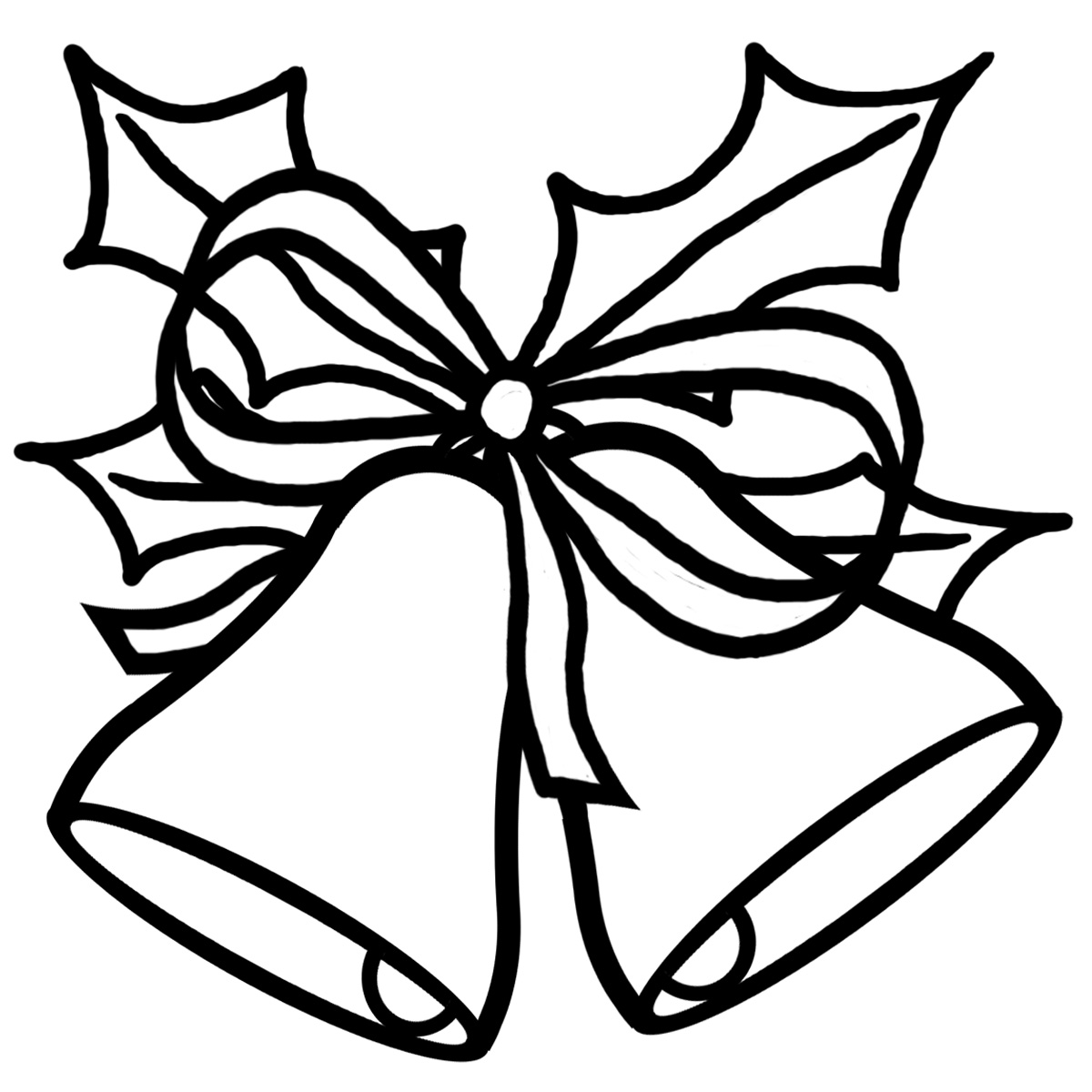 Black and White Clipart for Christmas 2014
