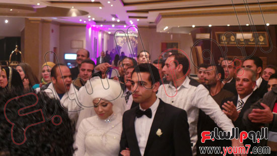 صور ماجى محمد زوجة محمد صلاح 2014 , صور حفل زفاف محمد صلاح وماجي 2014