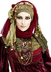 صور لفات حجاب خليجية 2014 ع الموضة , صور لفات حجاب سعودية 2014