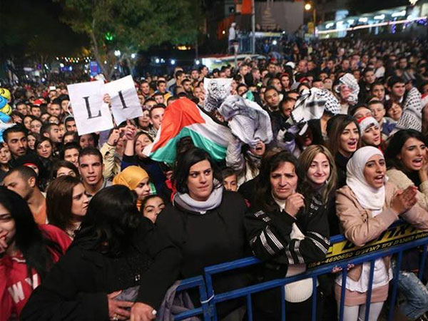 صور حفل ليان بزلميط في مدينة الناصرة كريسماس ماركت 2014 , صور ليان بزلميط من اخر حفلاتها 2014