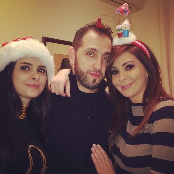 صور اليسا في عيد الميلاد المجيد الكريسماس 2014 مع العائلة