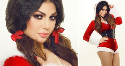 هيفاء وهبي تعايد جمهورها بعيد الميلاد 2014 على طريقتها الخاصة شاهد الصور