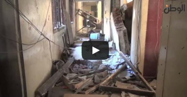 اشارة رابعة في حطام مكتب مدير أمن الدقهلية بعد التفجير شاهد الفيديو