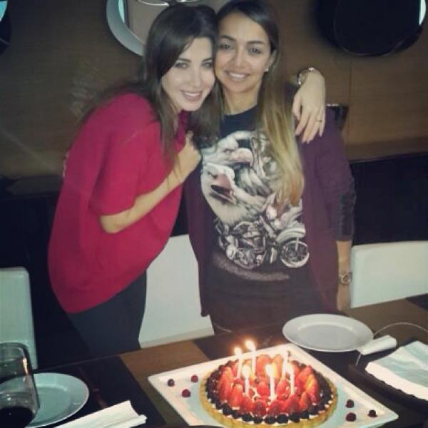 صور نانسي عجرم في عيد ميلاد صديقتها 2014 , نانسي تحتفل بعيد ميلاد صديقتها بالصور