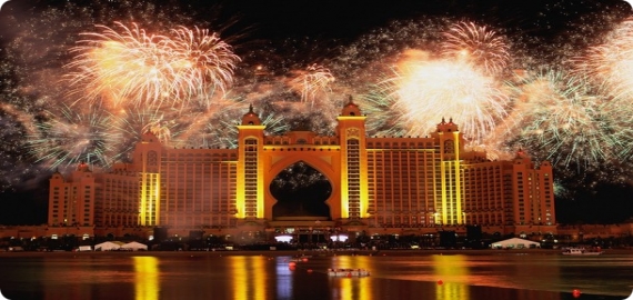 حصري , شاهد بالصور احتفالات ليلة رأس السنة في دبي 2014