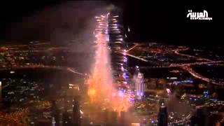 كيف احتفلت دبي برأس السنة الميلادية 2014 - شاهد الفيديو , اضخم العاب نارية على مستوى العالم في احتفالات دبي 2014
