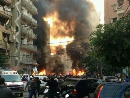 صور انفجار الضاحية الجنوبية في بيروت اليوم الخميس 2-1-2014 , عدد قتلى انفجار بيروت اليوم الخميس