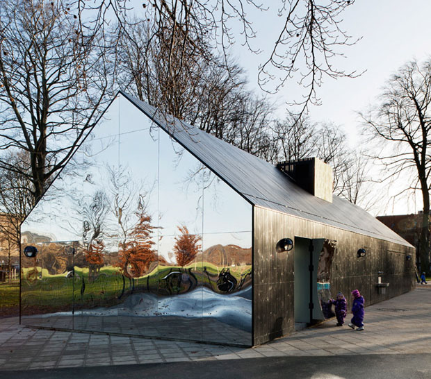 صور أول منزل في العالم مصنوع من المرايا في مدينة كوبنهاجن