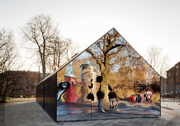 صور أول منزل في العالم مصنوع من المرايا في مدينة كوبنهاجن