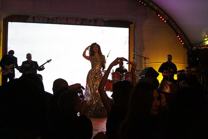 صور حفلة ميريام فارس في رأس السنة 2014 , صور فستان ومكياج ميريام فارس في حفل رأس السنة 2014