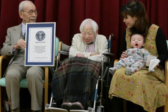 صور اليابانية ميساو أكبر معمرة فى العالم , عمرها 115 سنة