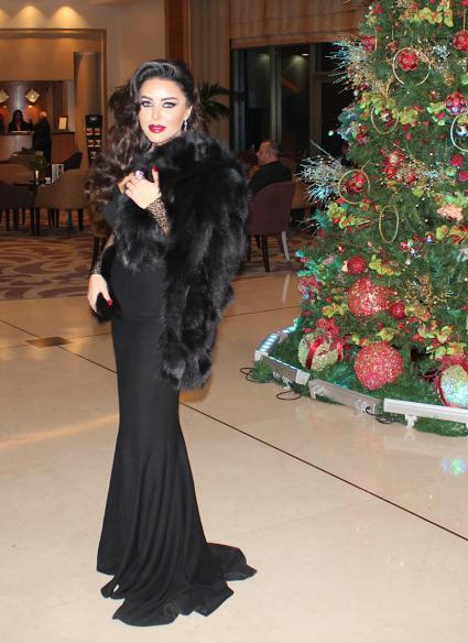صور حفلة سارة الهاني في رأس السنة 2014 , صور فستان ومكياج سارة الهاني في حفل رأس السنة 2014