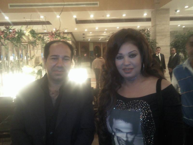 صورة نادرة للراقصة فيفى عبدة مع الفنان سعيد سعد