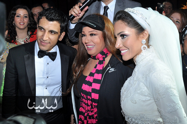 صور فيفى عبده في حفل زفاف ابنة نادية مصطفى 2014