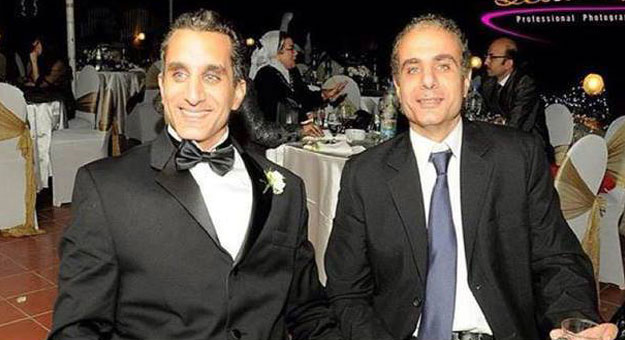 صورة شقيق باسم يوسف , صور باسم يوسف مع أخوه الاكبر سنا