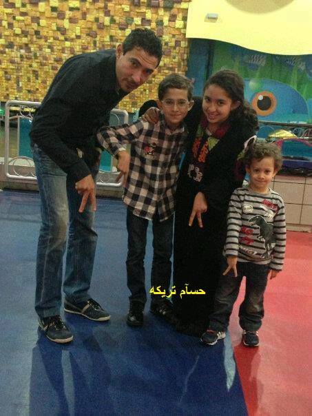 صور اولاد اللاعب محمد بركات , صور محمد بركات مع زوجته واولاده , صور عائلة محمد بركات