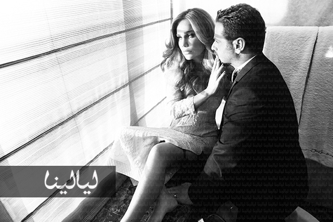 صور نيكول سابا مع زوجها يوسف الخال على مجلة ليالينا 2014
