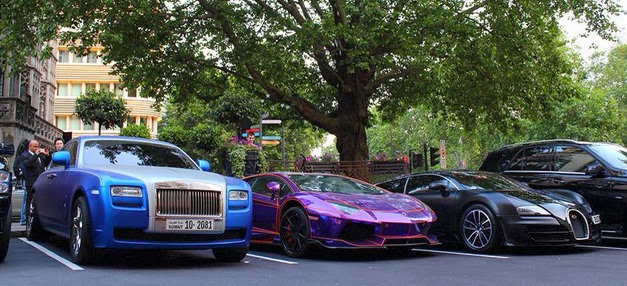سيارات اثرياء العرب في لندن تثير الضجة - بالصور والفيديو