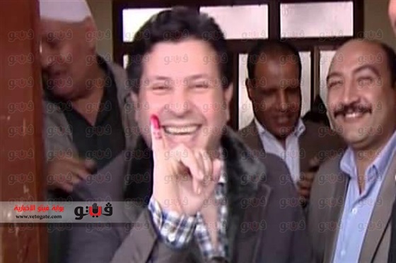 صور هاني شاكر في الاستفتاء على الدستور المصري 2014