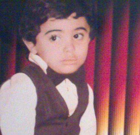 صورة تامر حسني وهو طفل صغير