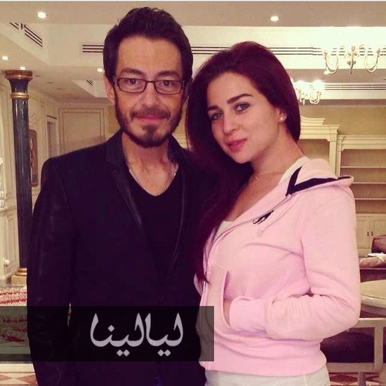 صور مي عز الدين مع احمد زاهر وزوجته 2014