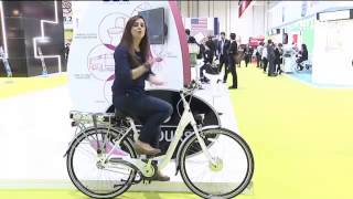 بالفيديو - دراجة هوائية مع محرك يعمل على البطارية