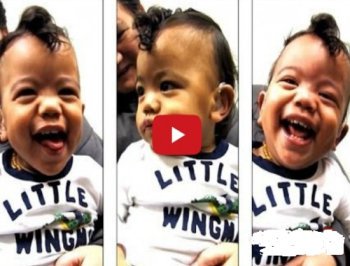بالفيديو لحظات مذهلة لطفل سمع صوت والداتاه لأول مرة بعد أن قضى عامين وهو أصم