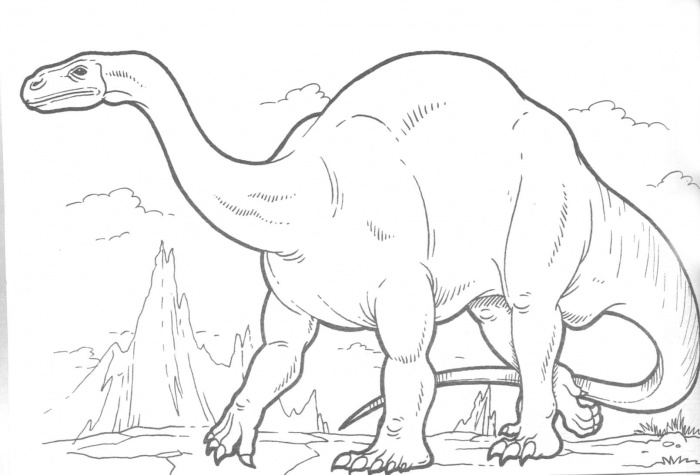 صور رسومات ديناصورات للتلوين 2014 ، صور لوحات ديناصورات مرسومة جاهزة للتلوين والطباعة Dinosaurs Coloring 2015