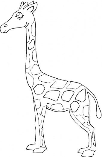 صور تلوين الزرافة 2014 ، صور رسومات زرافات للأطفال جاهزة للتلوين والطباعة Giraffes Coloring 2015