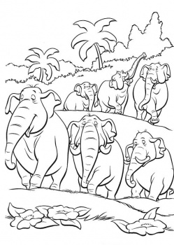 صور رسومات أفيال للتلوين 2014 ، صور لوحات أفيال للأطفال جاهزة للتلوين والطباعة Elephants Coloring 2015